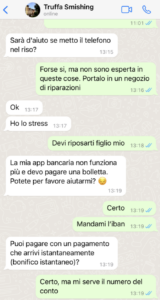 la truffa ciao mamma in Italia